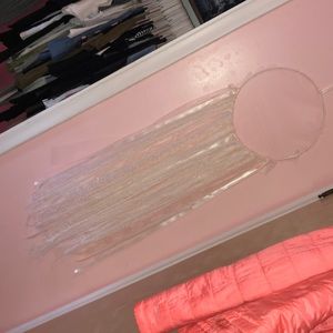 white boho dreamcatcher